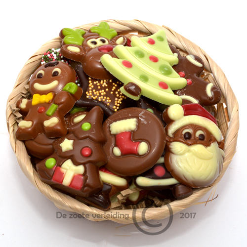 Vermoorden Afkeer porselein Kerst chocolade in mandje | Bonbons & Chocolade | Barendrecht