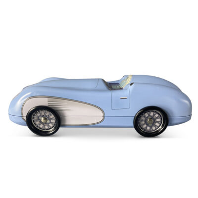 Raceauto licht blauw