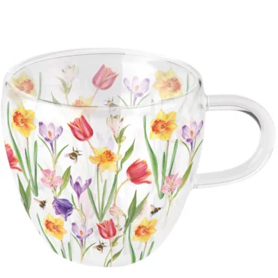 Ambiente theeglas Flowers in spring