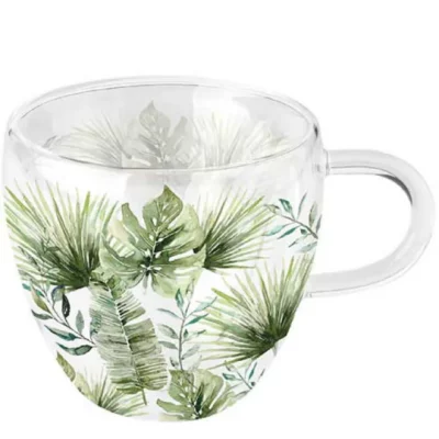 Ambiente theeglas Jungle leafs