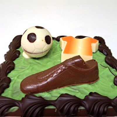 chocolade voetbalveld