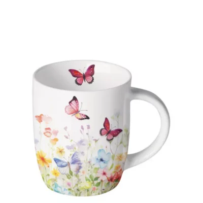 Beker porselein Butterflies in field