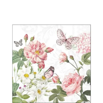 Ambiente servetten Amelia pink