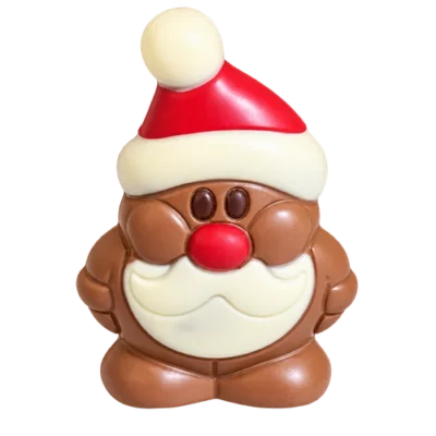 Chocolade kerstman Hippy Santa 16 cm